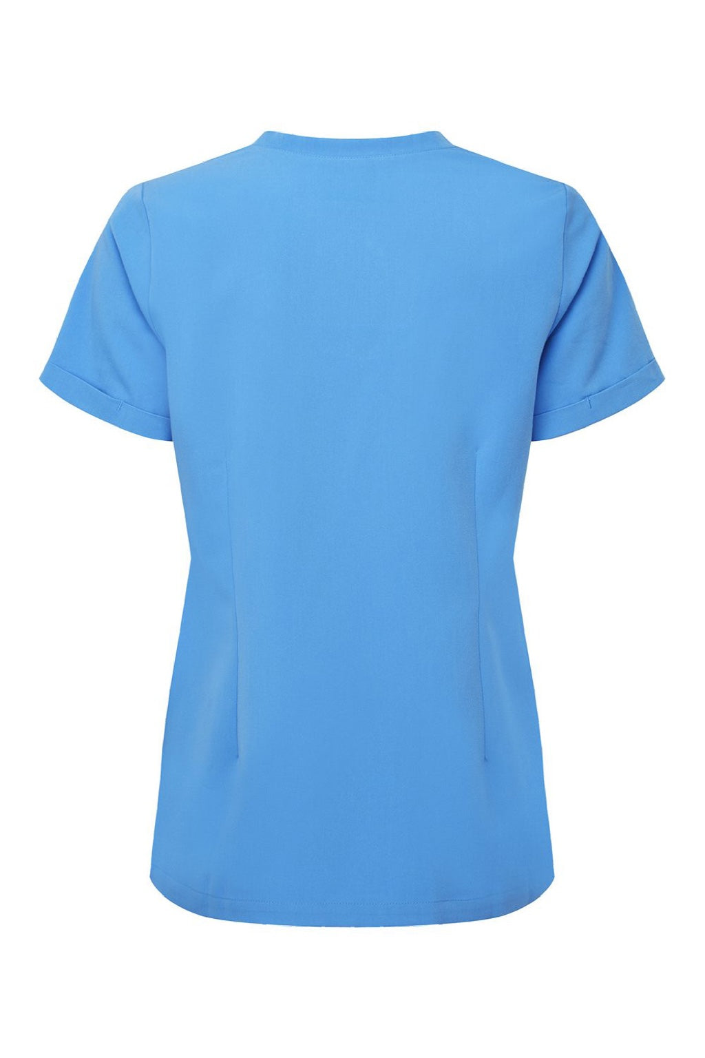 Onna NN310 Unisex Invincible Stretch V-Neck Scrub Top w/ Pockets Ceil Blue Flat Back