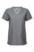 Onna NN310 Unisex Invincible Stretch V-Neck Scrub Top w/ Pockets Dynamo Grey Flat Front