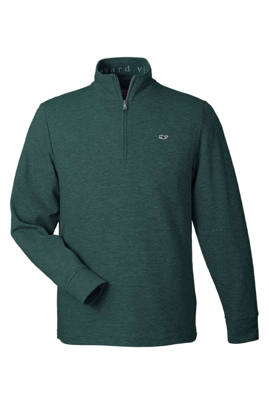 Vineyard Vines K002708 Mens Saltwater 1/4 Zip Sweatshirt Charleston Green Flat Front