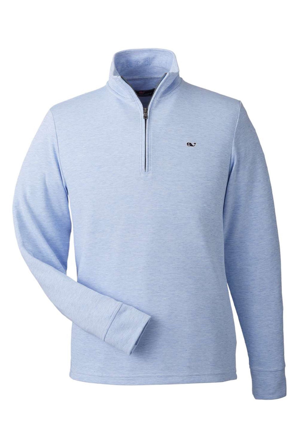Vineyard Vines K002708 Mens Saltwater 1/4 Zip Sweatshirt Jake Blue Flat Front