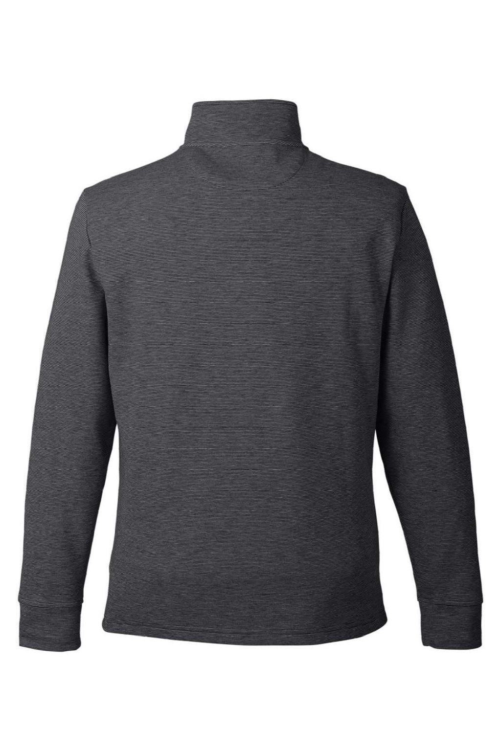 Vineyard Vines K002708 Mens Saltwater 1/4 Zip Sweatshirt Jet Black Flat Back