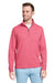 Vineyard Vines K002708 Mens Saltwater 1/4 Zip Sweatshirt Sailors Red Model Front