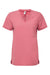 Onna NN300 Unisex Limitless Stretch V-Neck Scrub Top w/ Pocket Calm Pink Flat Front