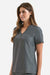 Onna NN300 Unisex Limitless Stretch V-Neck Scrub Top w/ Pocket Dynamo Grey Model Side