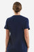 Onna NN300 Unisex Limitless Stretch V-Neck Scrub Top w/ Pocket Navy Blue Model Back