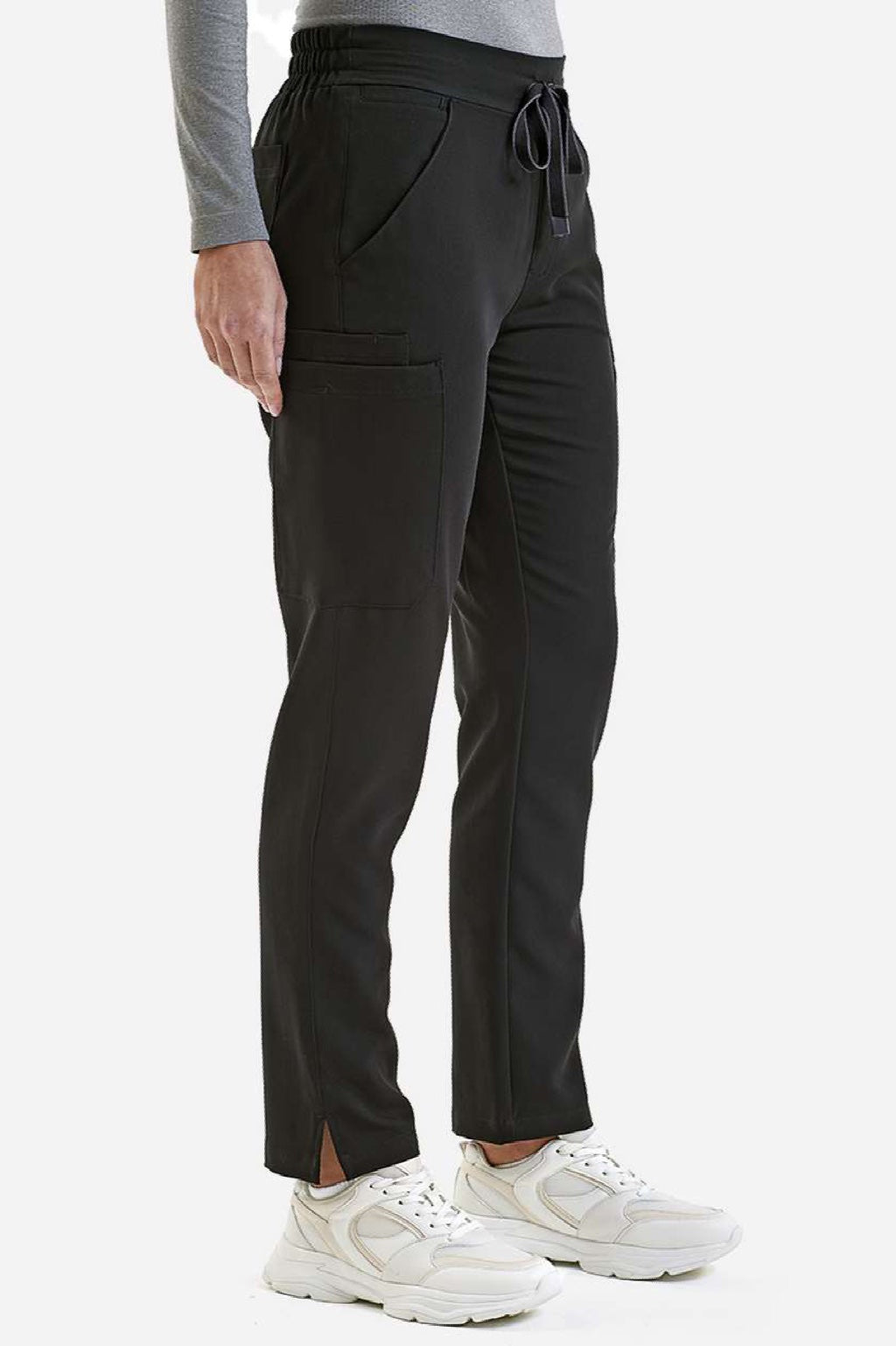 Onna NN600 Unisex Relentless Stretch Cargo Scrub Pants Black Model Side
