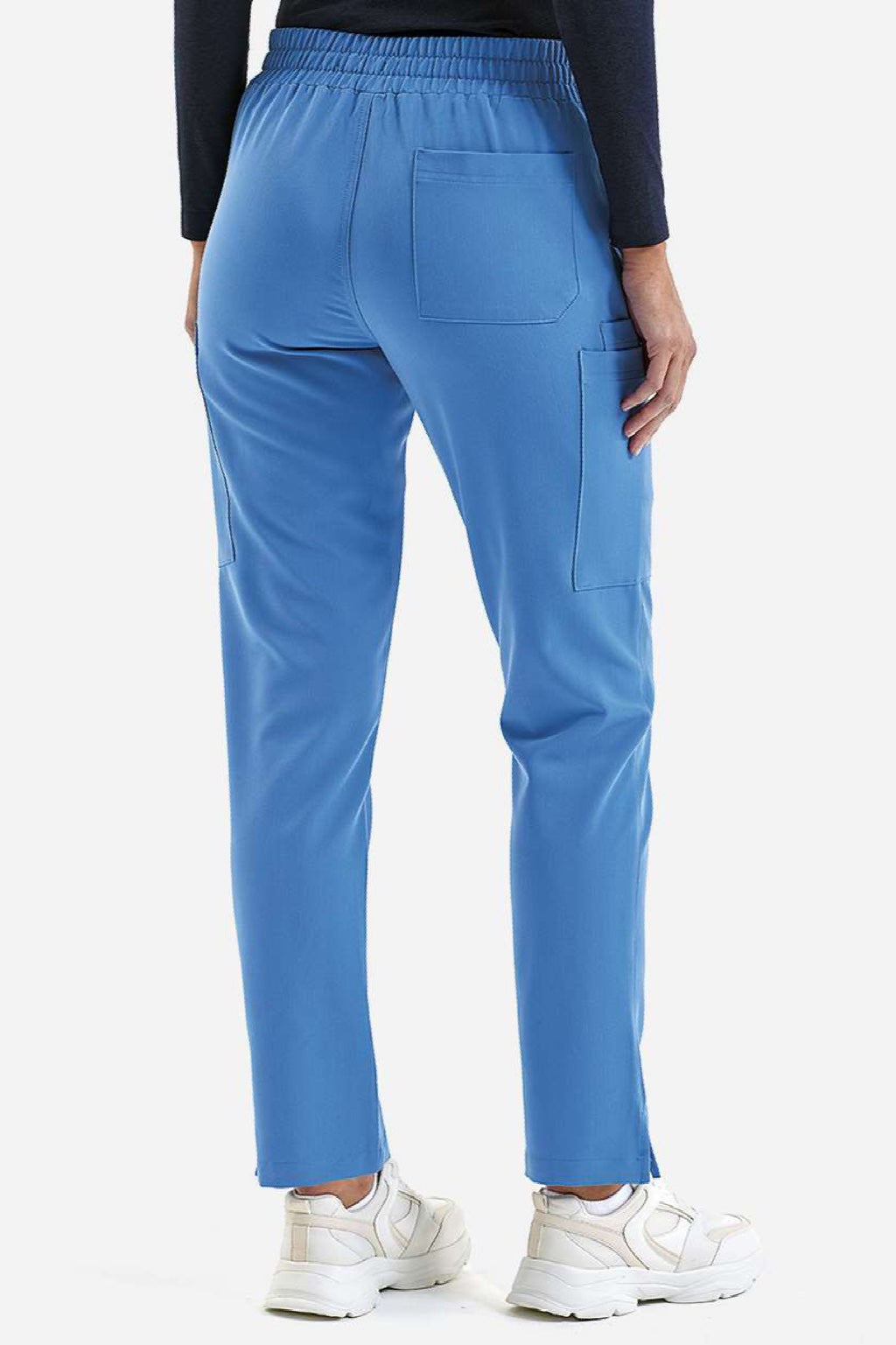 Onna NN600 Unisex Relentless Stretch Cargo Scrub Pants Ceil Blue Model Back