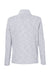 North End NE415W Womens Eclipse Jacquard 1/4 Zip Sweatshirt Heather Platinum Grey Flat Back