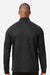 North End NE200 Mens Rhythm Waffle Moisture Wicking 1/4 Zip Sweatshirt w/ Pouch Pocket Black Model Back
