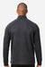 North End NE200 Mens Rhythm Waffle 1/4 Zip Sweatshirt w/ Pouch Pocket Carbon Grey Model Back