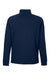 North End NE200 Mens Rhythm Waffle 1/4 Zip Sweatshirt w/ Pouch Pocket Classic Navy Blue Flat Back