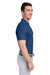Vineyard Vines G011147 Mens Edgartown Pique Short Sleeve Polo Shirt Deep Bay Blue Model Side
