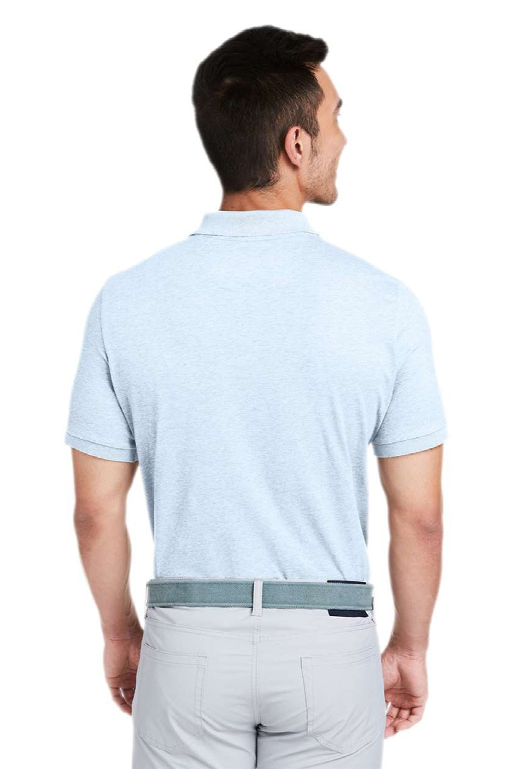 Vineyard Vines G011147 Mens Edgartown Pique Short Sleeve Polo Shirt Jake Blue Model Back