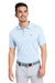 Vineyard Vines G011147 Mens Edgartown Pique Short Sleeve Polo Shirt Jake Blue Model Front