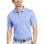 Vineyard Vines Mens Edgartown Pique Moisture Wicking Short Sleeve Polo Shirt - Tide Blue - New