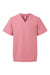 Onna NN200 Unisex Limitless Stretch V-Neck Scrub Top w/ Pocket Calm Pink Flat Front