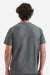 Onna NN200 Unisex Limitless Stretch V-Neck Scrub Top w/ Pocket Dynamo Grey Model Back