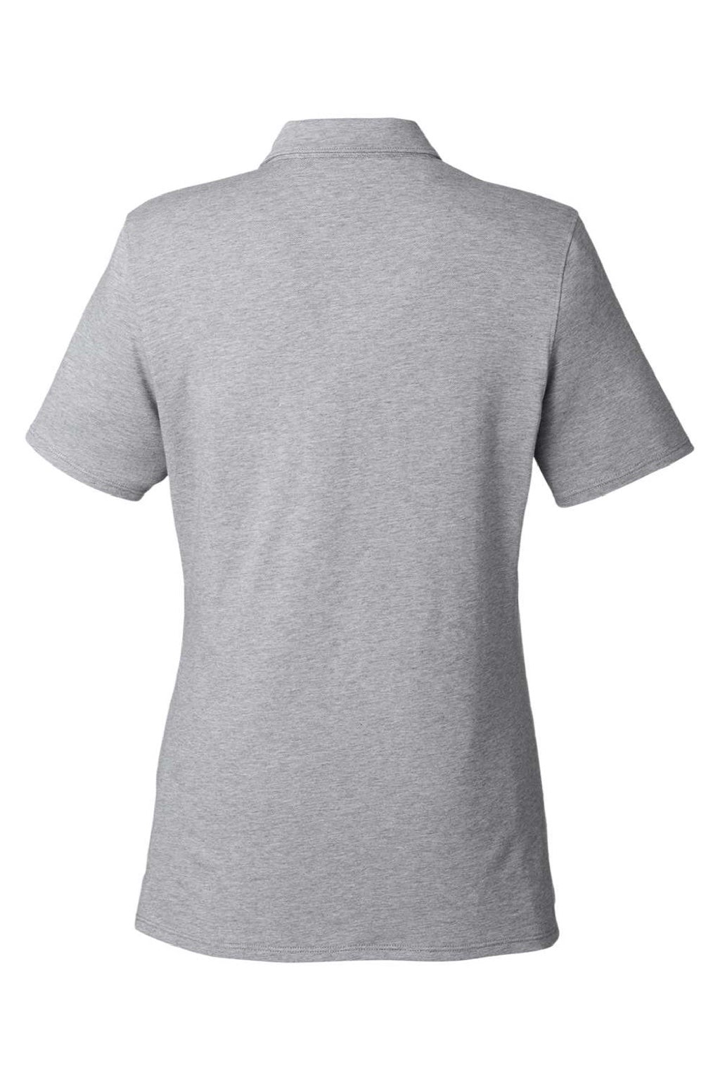 Vineyard Vines G001189 Womens Edgartown Pique Short Sleeve Polo Shirt Barracuda Grey Flat Back