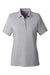 Vineyard Vines G001189 Womens Edgartown Pique Short Sleeve Polo Shirt Barracuda Grey Flat Front