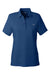 Vineyard Vines G001189 Womens Edgartown Pique Short Sleeve Polo Shirt Deep Bay Blue Flat Front