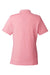 Vineyard Vines G001189 Womens Edgartown Pique Short Sleeve Polo Shirt Lobster Reef Pink Flat Back