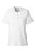 Vineyard Vines G001189 Womens Edgartown Pique Short Sleeve Polo Shirt White Cap Flat Front