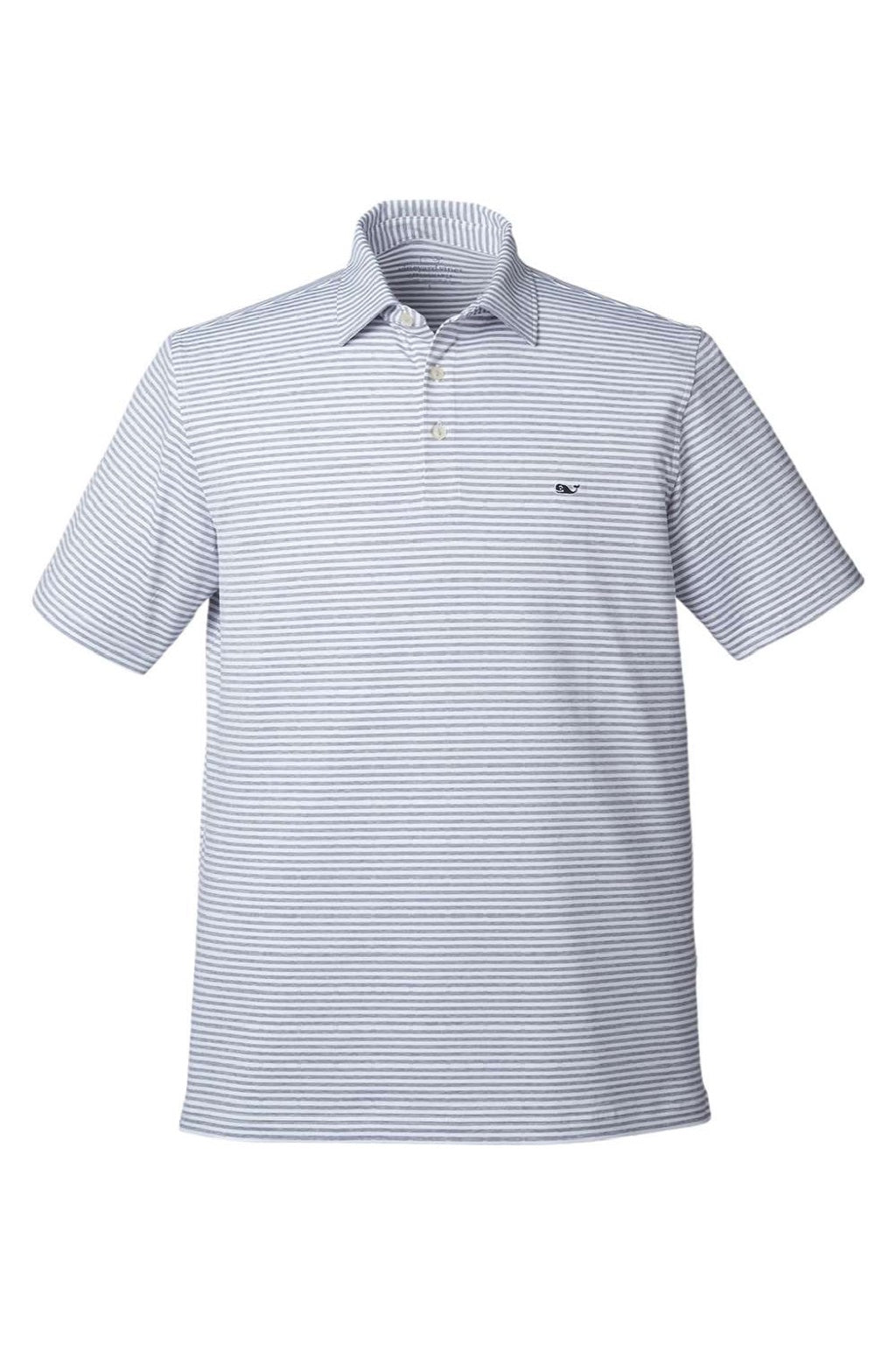 Vineyard Vines G011145 Mens Heathered Winstead Sankaty Short Sleeve Polo Shirt Hammerhead Flat Front