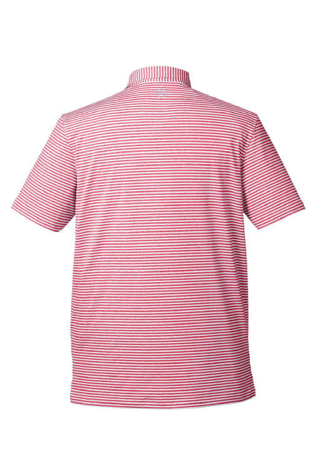 Vineyard Vines G011145 Mens Heathered Winstead Sankaty Short Sleeve Polo Shirt Light House Red Flat Back
