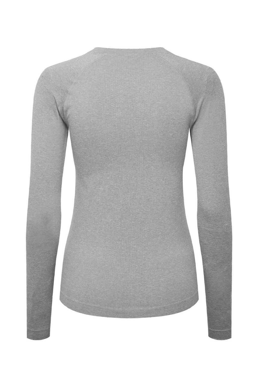 Onna NN370 Womens Unstoppable Long Sleeve Fresh Underscrub Base Layer Heather Grey Flat Back