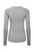 Onna NN370 Womens Unstoppable Long Sleeve Fresh Underscrub Base Layer Heather Grey Flat Back