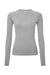 Onna NN370 Womens Unstoppable Long Sleeve Fresh Underscrub Base Layer Heather Grey Flat Front