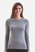 Onna NN370 Womens Unstoppable Long Sleeve Fresh Underscrub Base Layer Heather Grey Model Front
