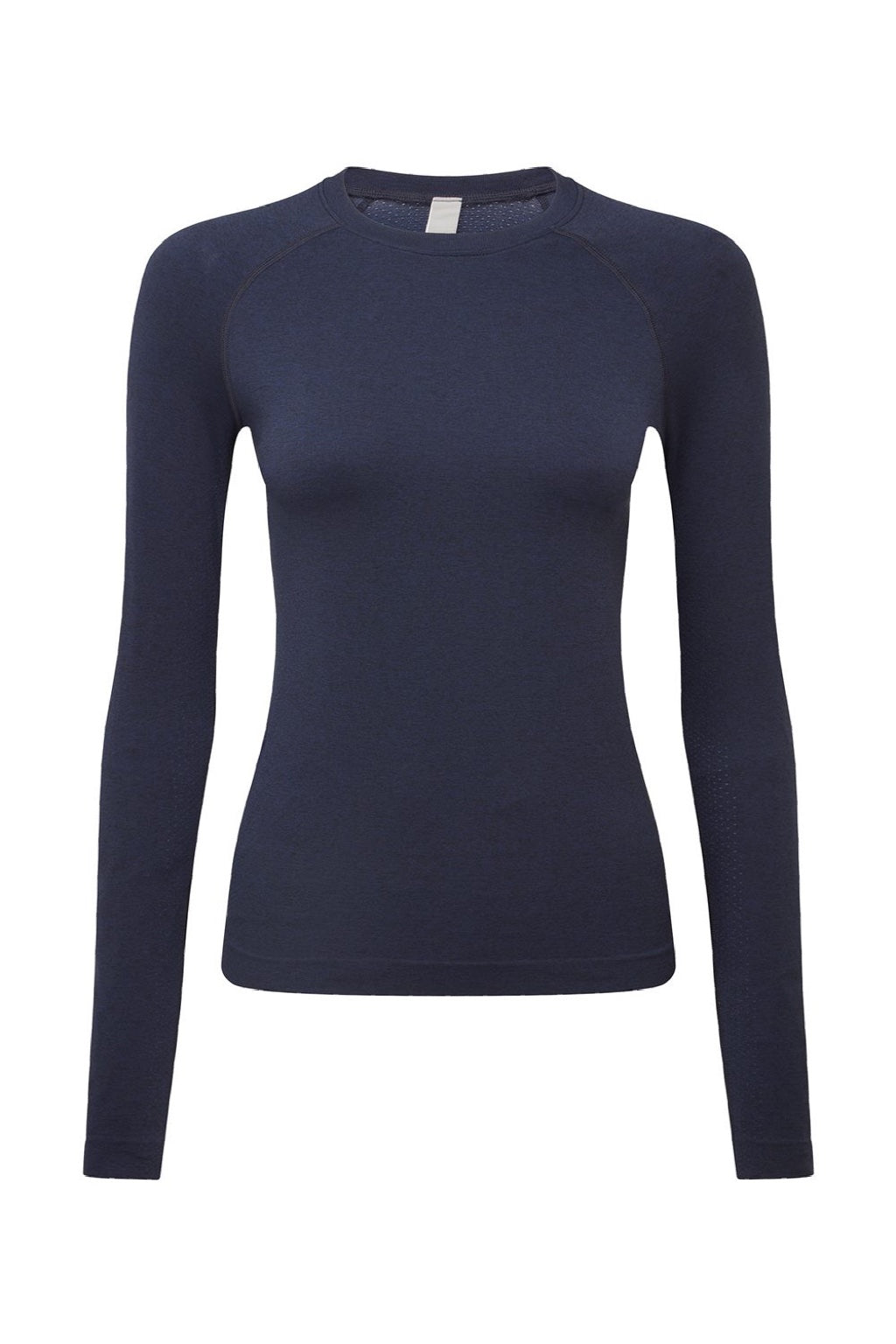 Onna NN370 Womens Unstoppable Long Sleeve Fresh Underscrub Base Layer Heather Navy Blue Flat Front