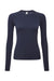 Onna NN370 Womens Unstoppable Long Sleeve Fresh Underscrub Base Layer Heather Navy Blue Flat Front