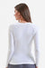 Onna NN370 Womens Unstoppable Long Sleeve Fresh Underscrub Base Layer White Model Back