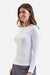 Onna NN370 Womens Unstoppable Long Sleeve Fresh Underscrub Base Layer White Model Side