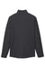 North End NE727 Mens Spirit Textured Full Zip Sweatshirt w/ Pockets Heather Black Flat Back