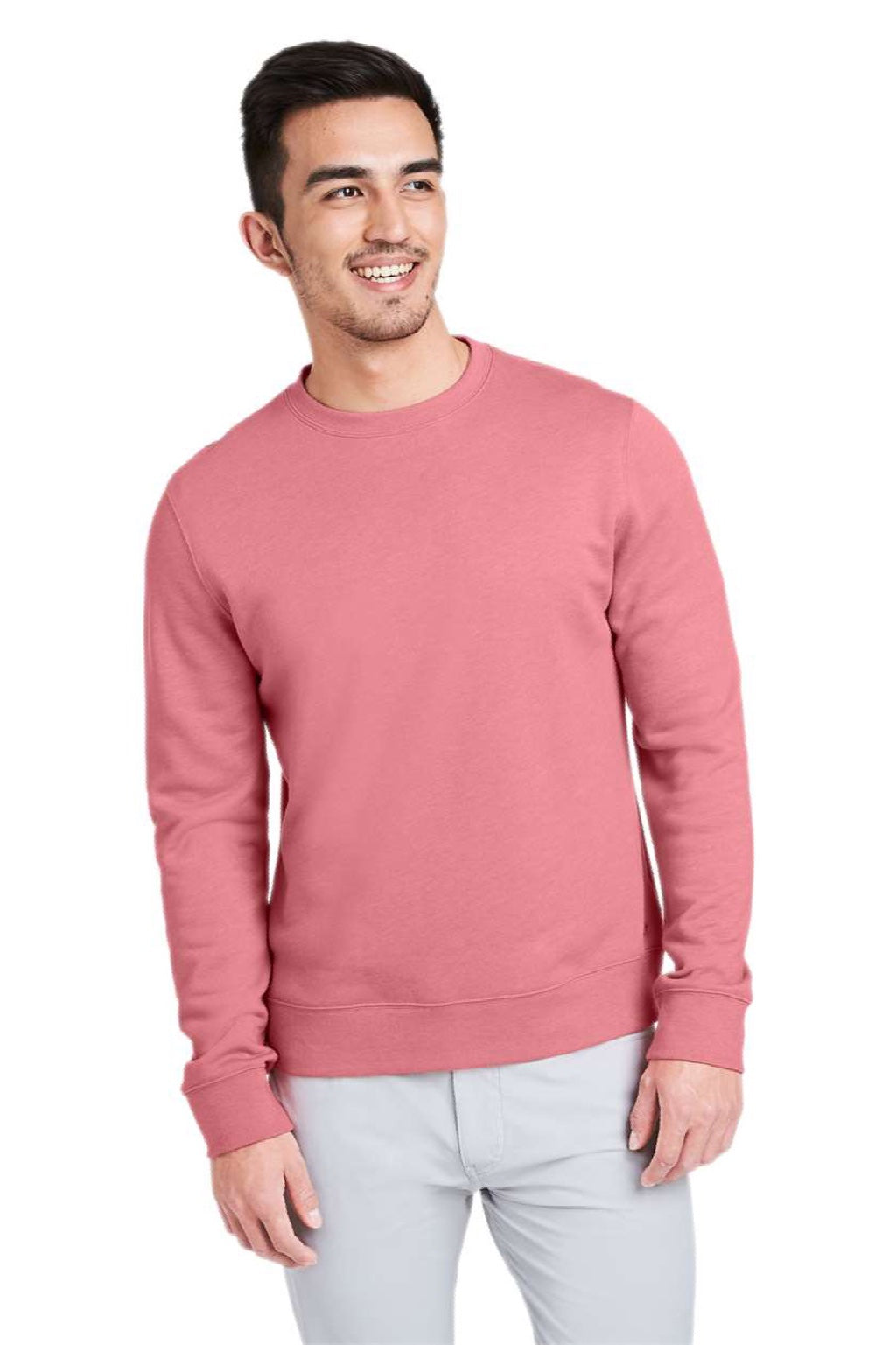 Vineyard Vines K002711 Mens Garment Dyed Crewneck Sweatshirt Jetty Red Model Front