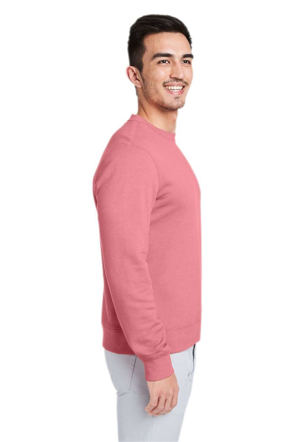 Vineyard Vines K002711 Mens Garment Dyed Crewneck Sweatshirt Jetty Red Model Side