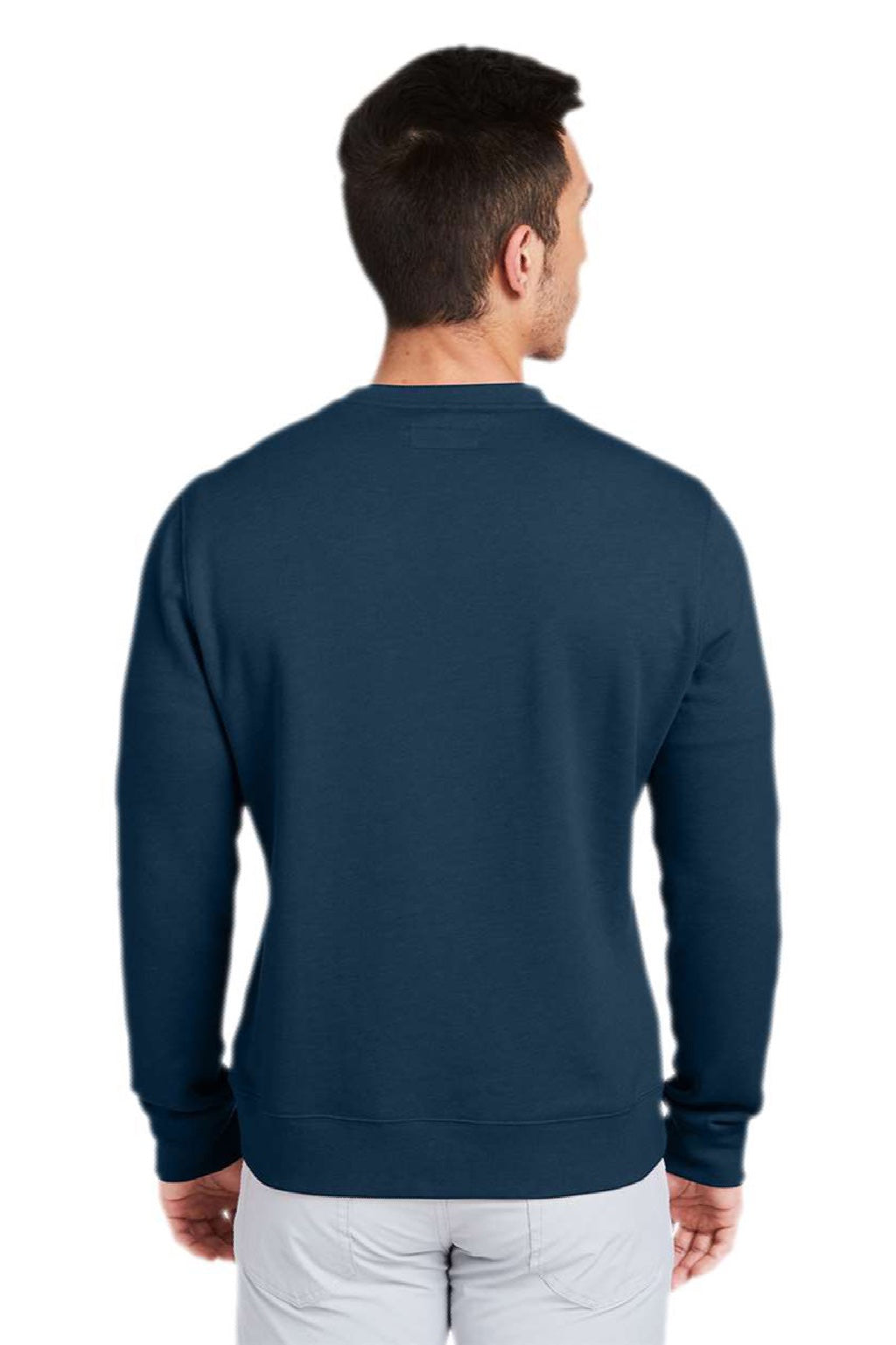 Vineyard Vines K002711 Mens Garment Dyed Crewneck Sweatshirt Vineyard Navy Blue Model Back