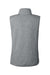 Vineyard Vines O001411 Womens Mountain Sweater Fleece Full Zip Vest Heather Grey Flat Back