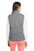 Vineyard Vines O001411 Womens Mountain Sweater Fleece Full Zip Vest Heather Grey Model Back