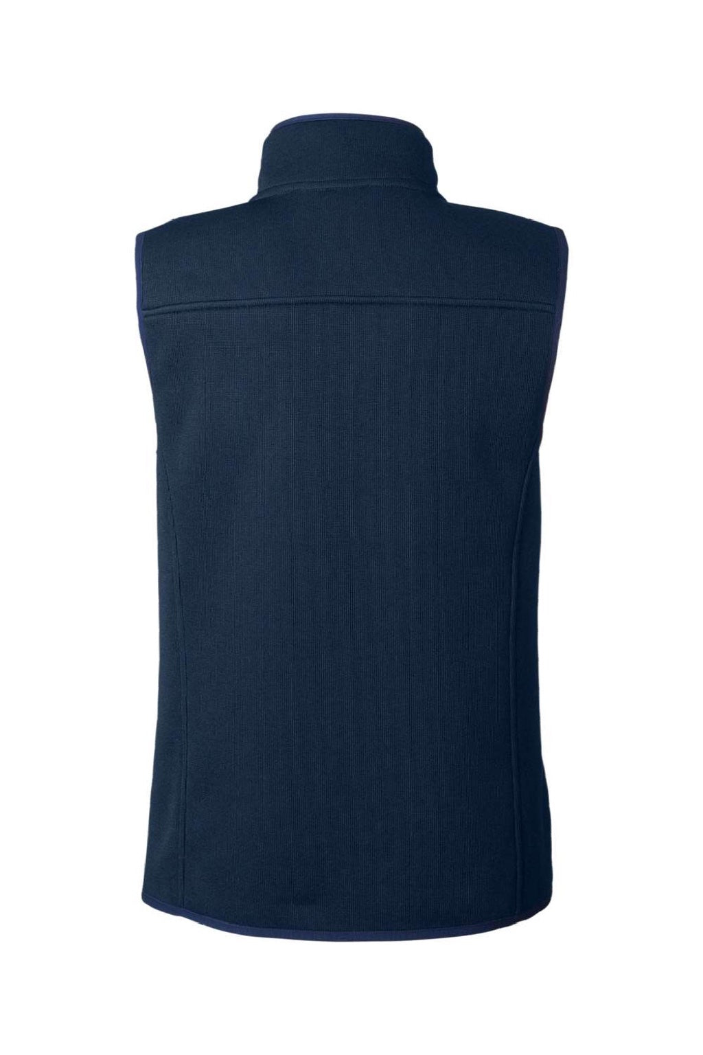 Vineyard Vines O001411 Womens Mountain Sweater Fleece Full Zip Vest Vineyard Navy Blue Flat Back