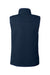 Vineyard Vines O001411 Womens Mountain Sweater Fleece Full Zip Vest Vineyard Navy Blue Flat Back