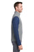Vineyard Vines K002713 Mens Mountain Sweater Fleece Full Zip Vest Heather Grey Model Side