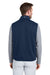 Vineyard Vines K002713 Mens Mountain Sweater Fleece Full Zip Vest Vineyard Navy Blue Model Back