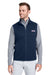 Vineyard Vines K002713 Mens Mountain Sweater Fleece Full Zip Vest Vineyard Navy Blue Model Front