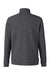 North End NE725 Mens Spirit Textured 1/4 Zip Sweatshirt Heather Black Flat Back