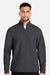 North End NE725 Mens Spirit Textured 1/4 Zip Sweatshirt Heather Black Model Front