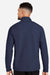 North End NE725 Mens Spirit Textured 1/4 Zip Sweatshirt Heather Classic Navy Blue Model Back